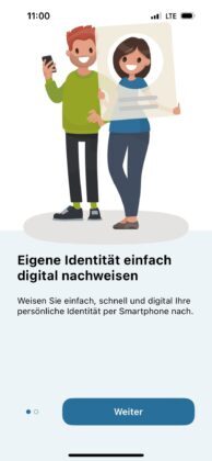 Activation process of digital proof of ID within eAusweise